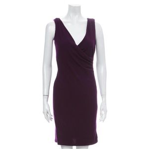 Ralph Lauren Black Label cashmere faux wrap dress